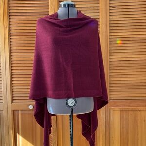 Maroon Poncho